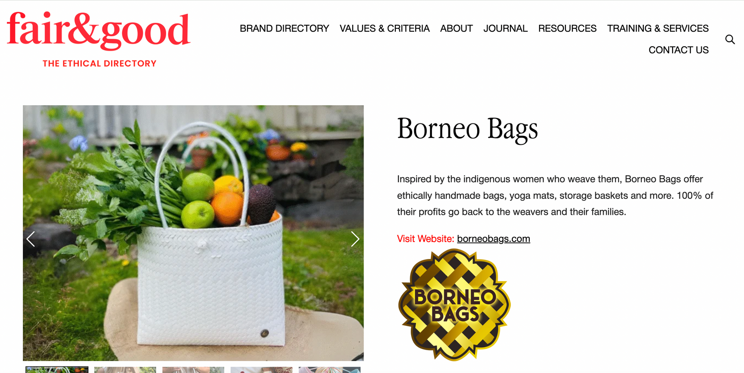 Borneo Bags is Now Endorsed by fair&good!