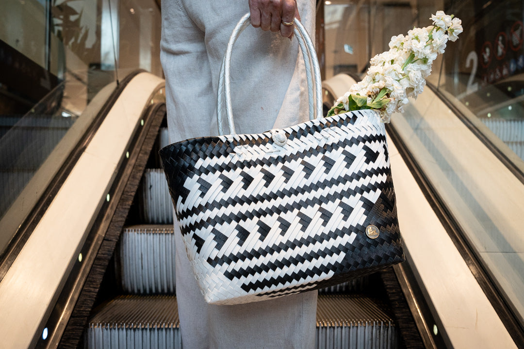 Black & White Patterned Bag
