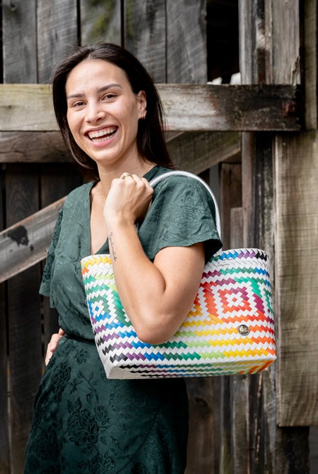 Multi Rainbow Patterned Bag