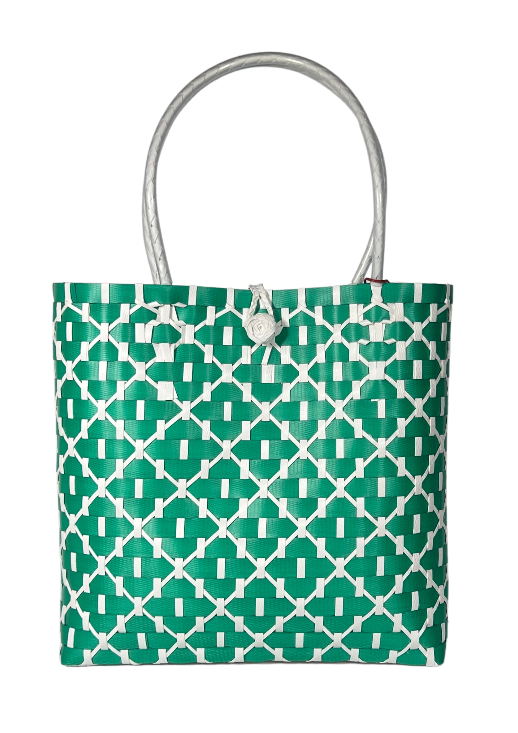 Chanel Green & White Patterned Bag