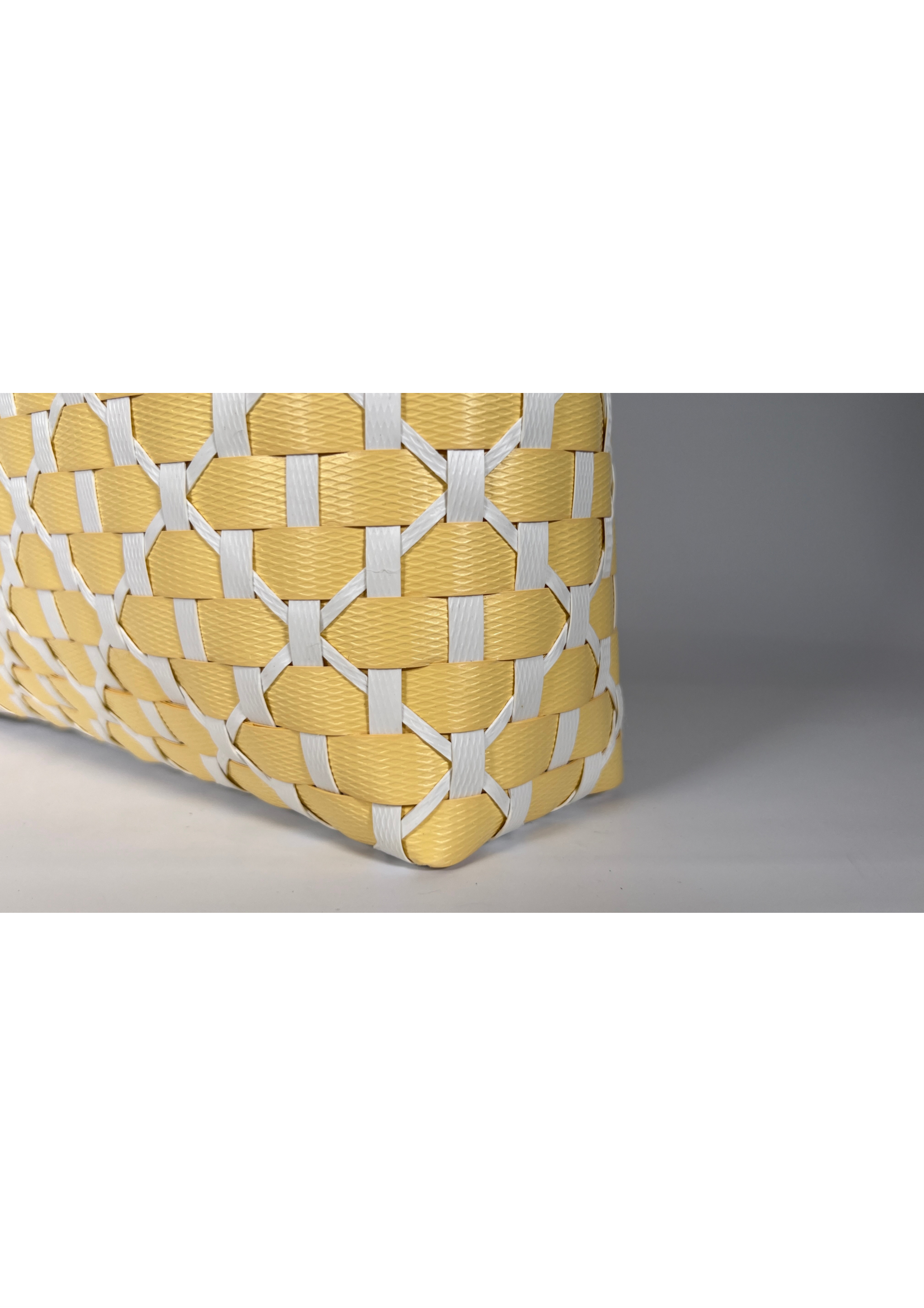 Chanel Butter & White Patterned Bag