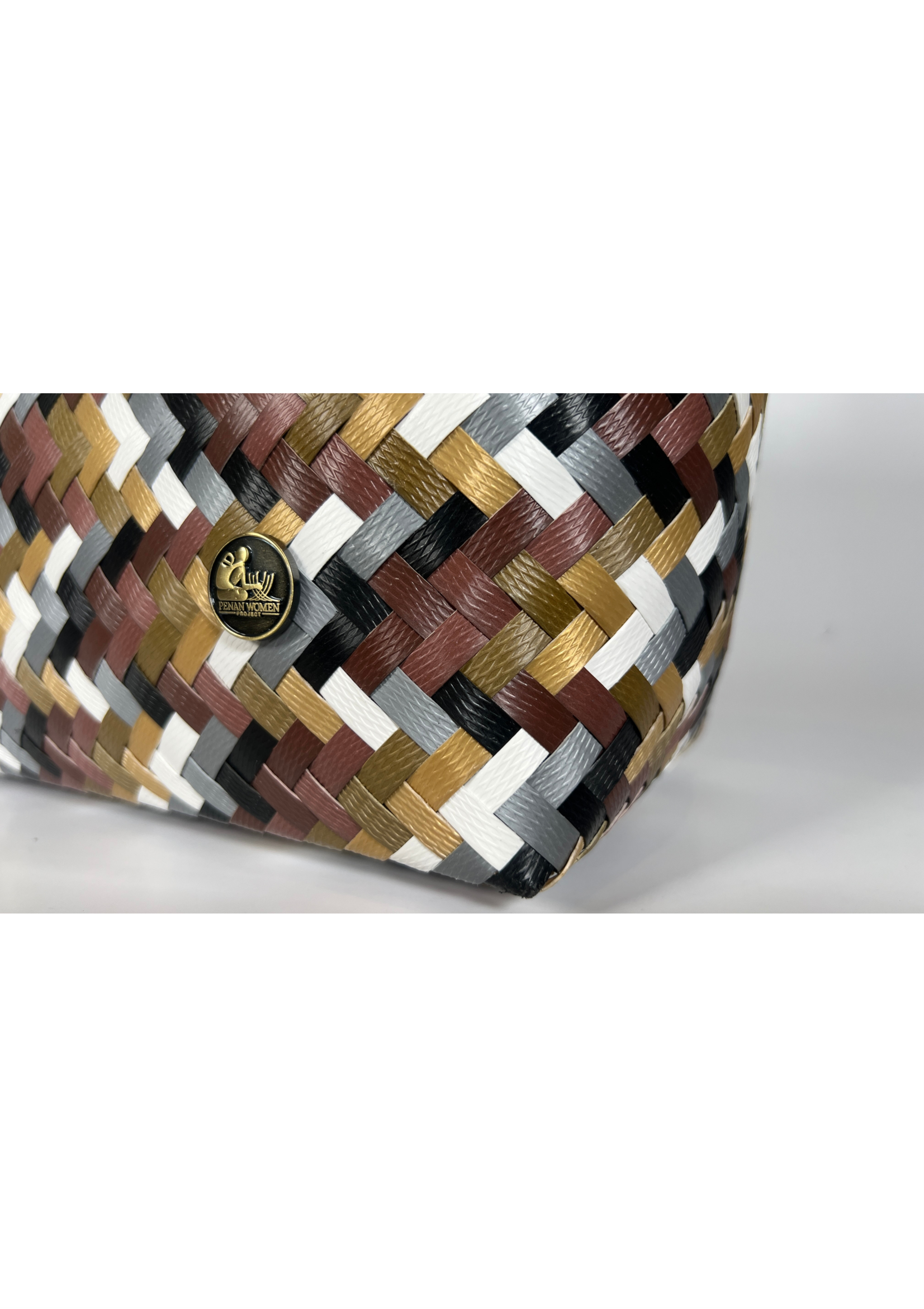 Pixel Precious Metals Patterned Bag