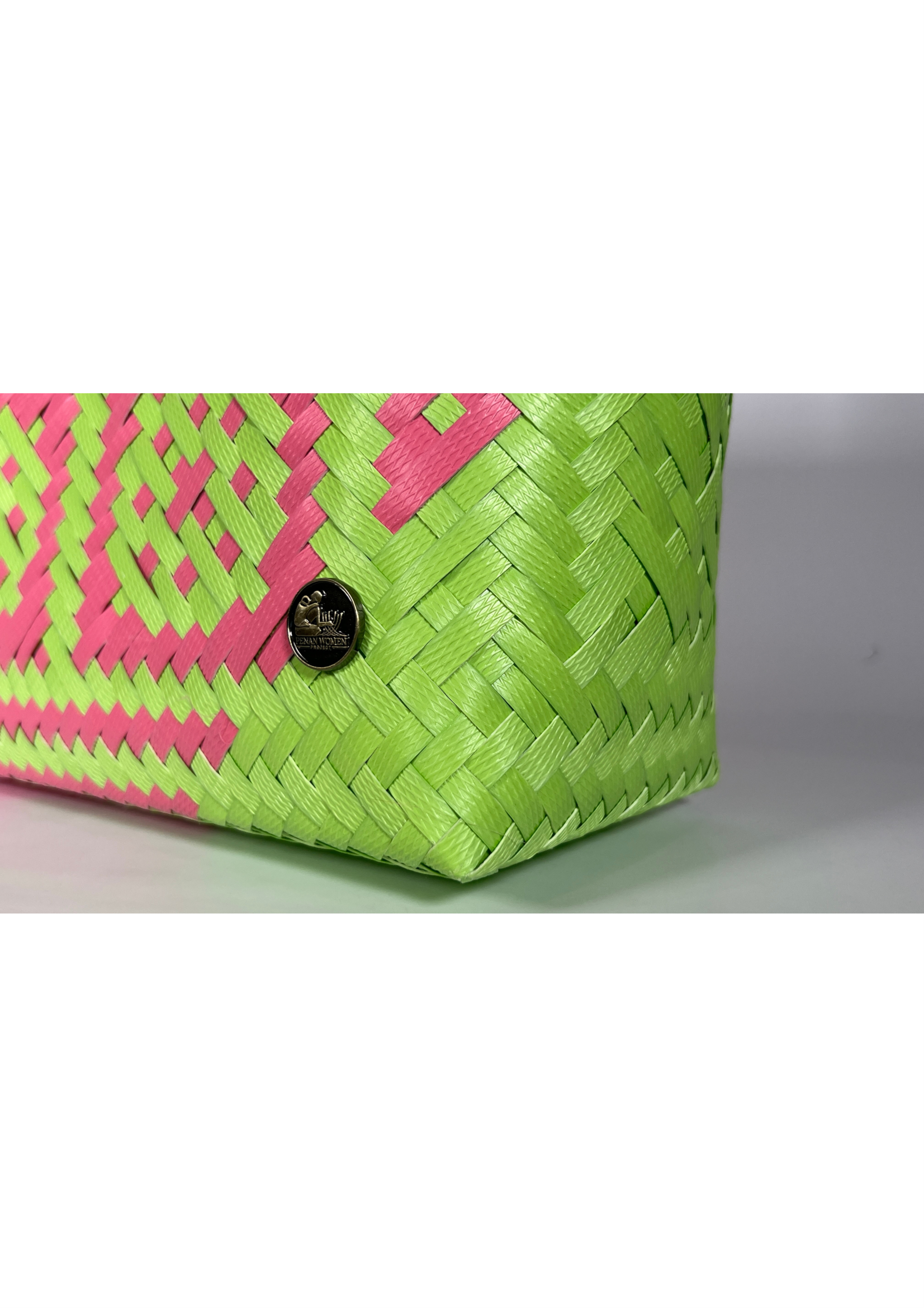 Pink & Leaf Patterned Bag