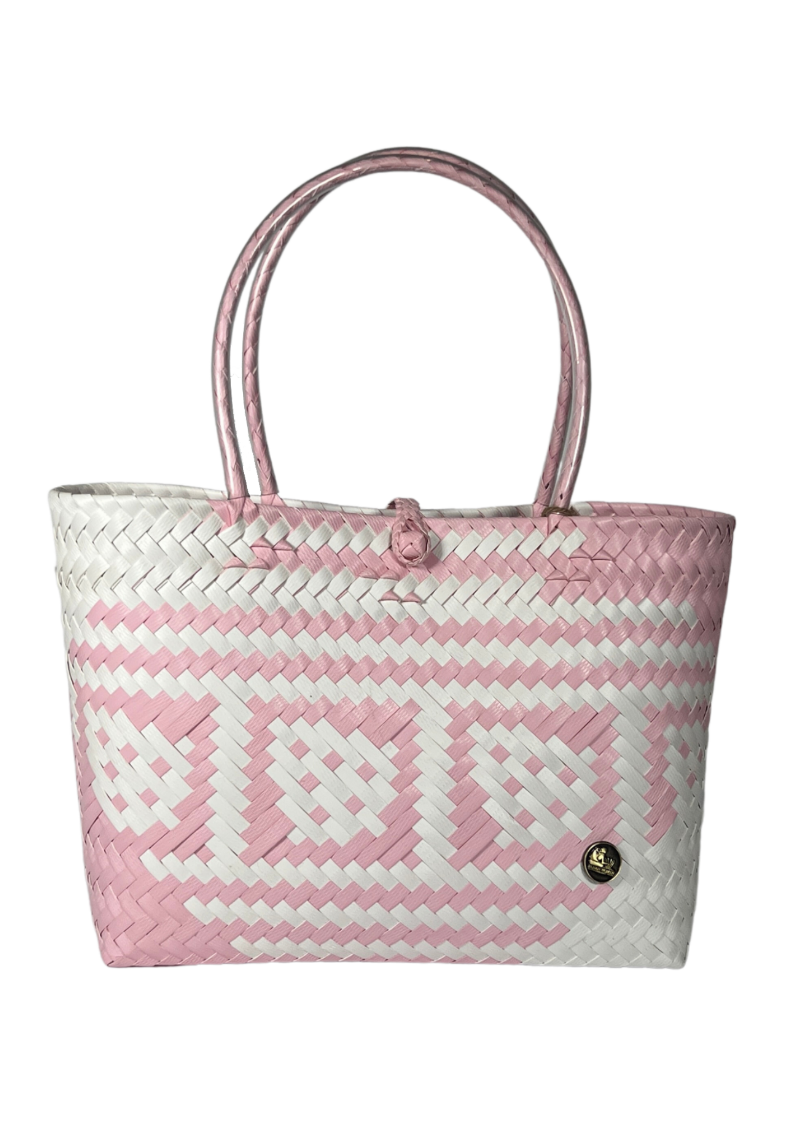Pink & White Patterned Bag