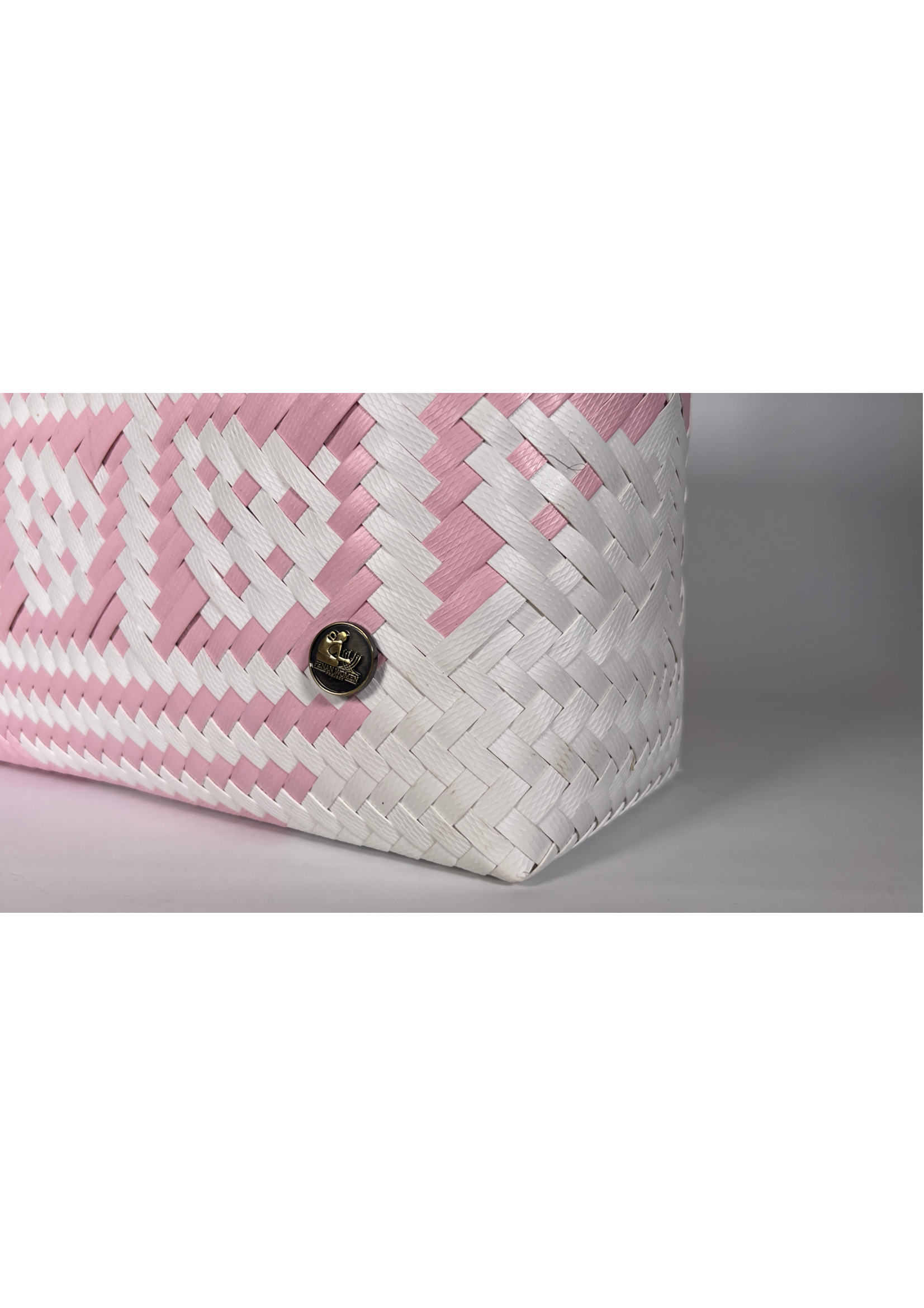 Pink & White Patterned Bag