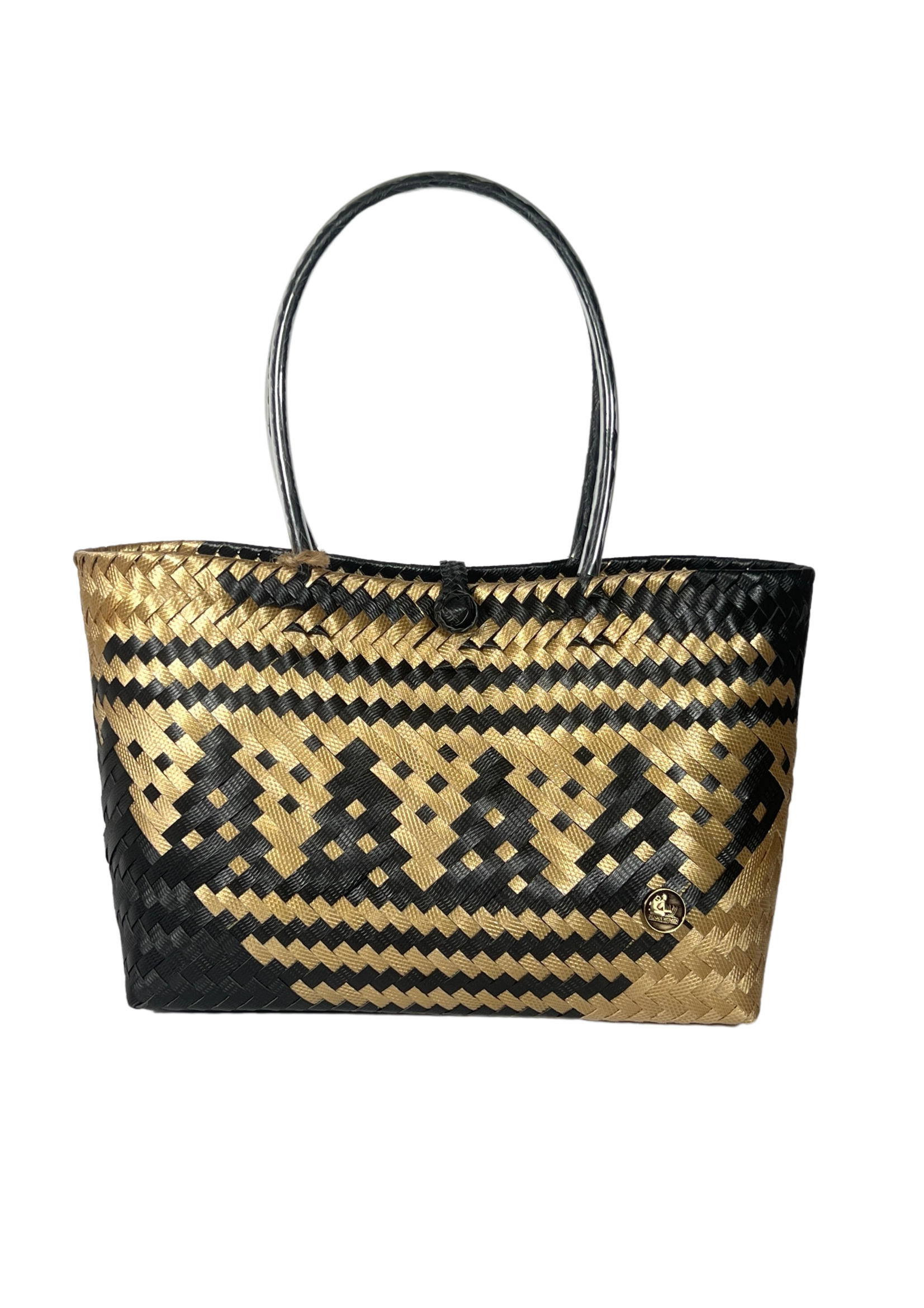 Black & Gold Patterned Bag
