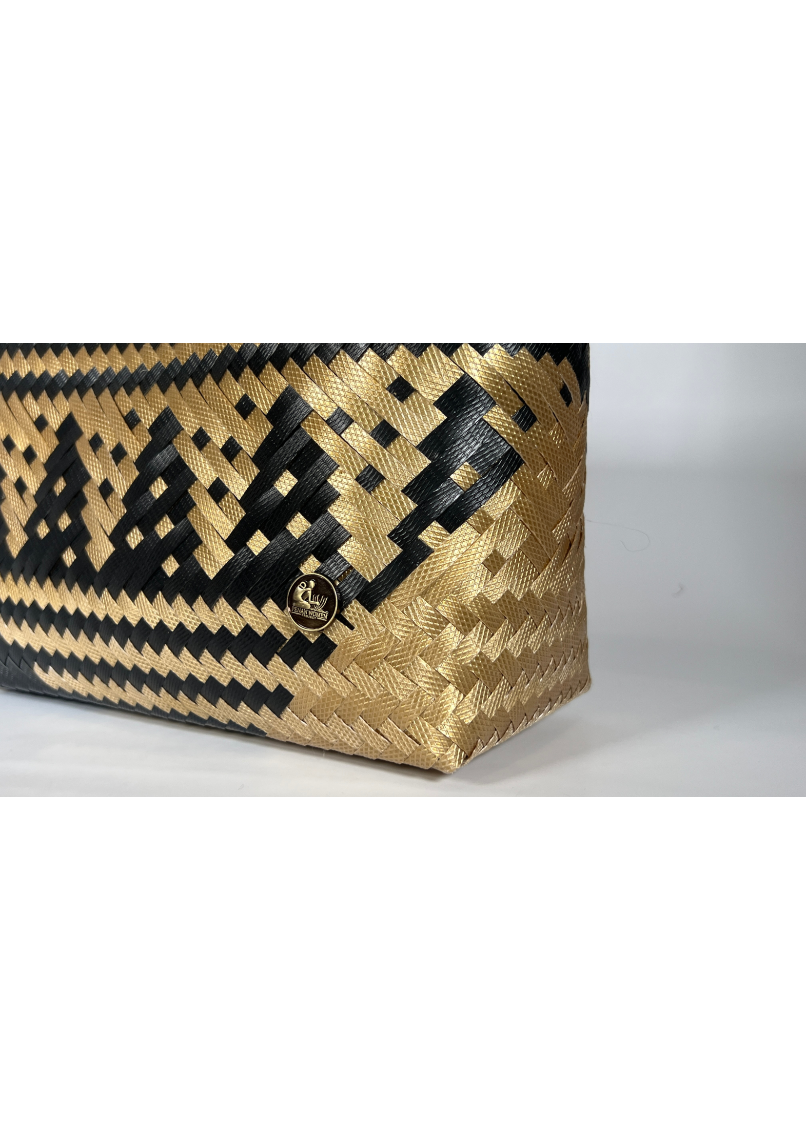 Black & Gold Patterned Bag