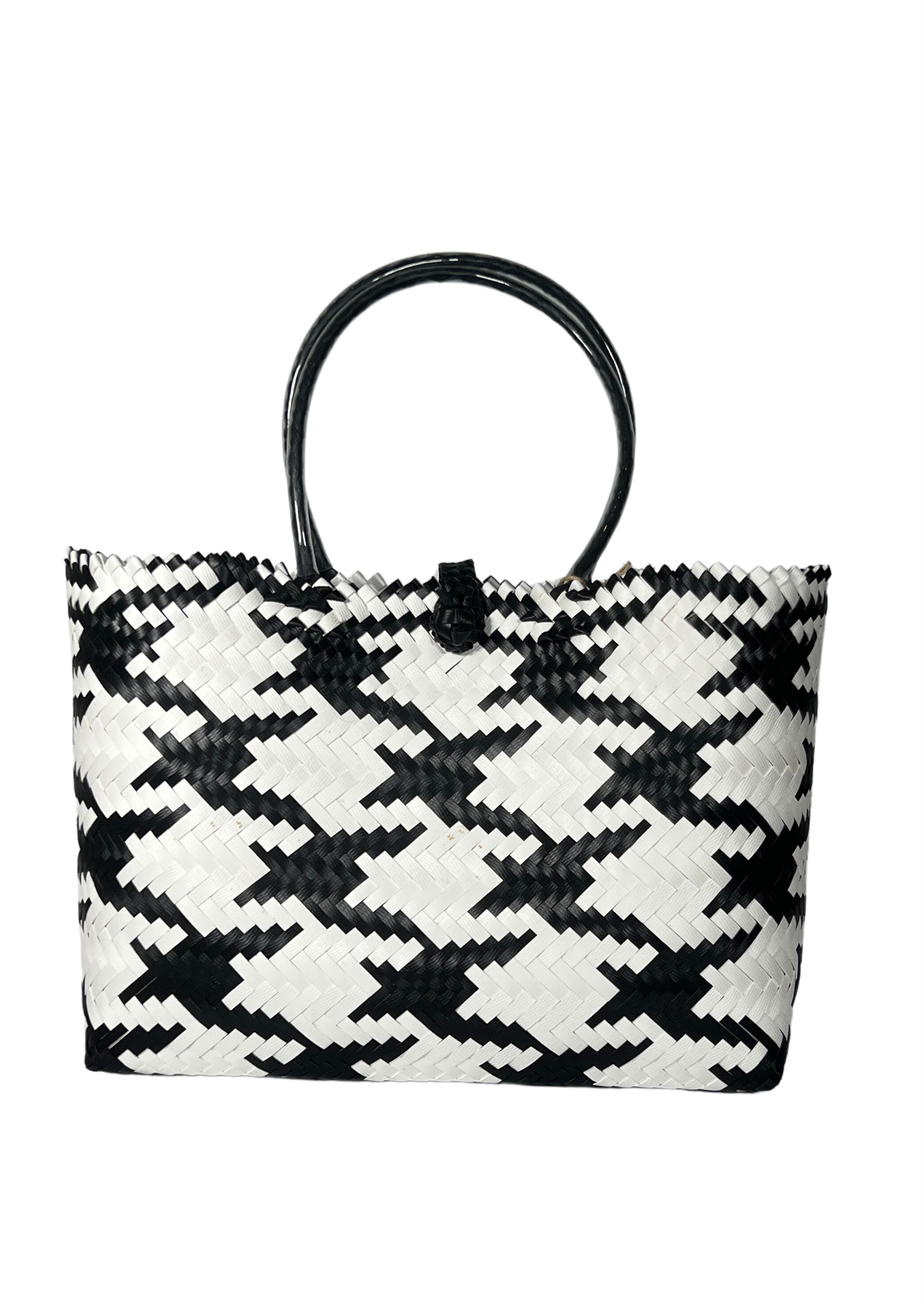 Crane Black & White Patterned Bag