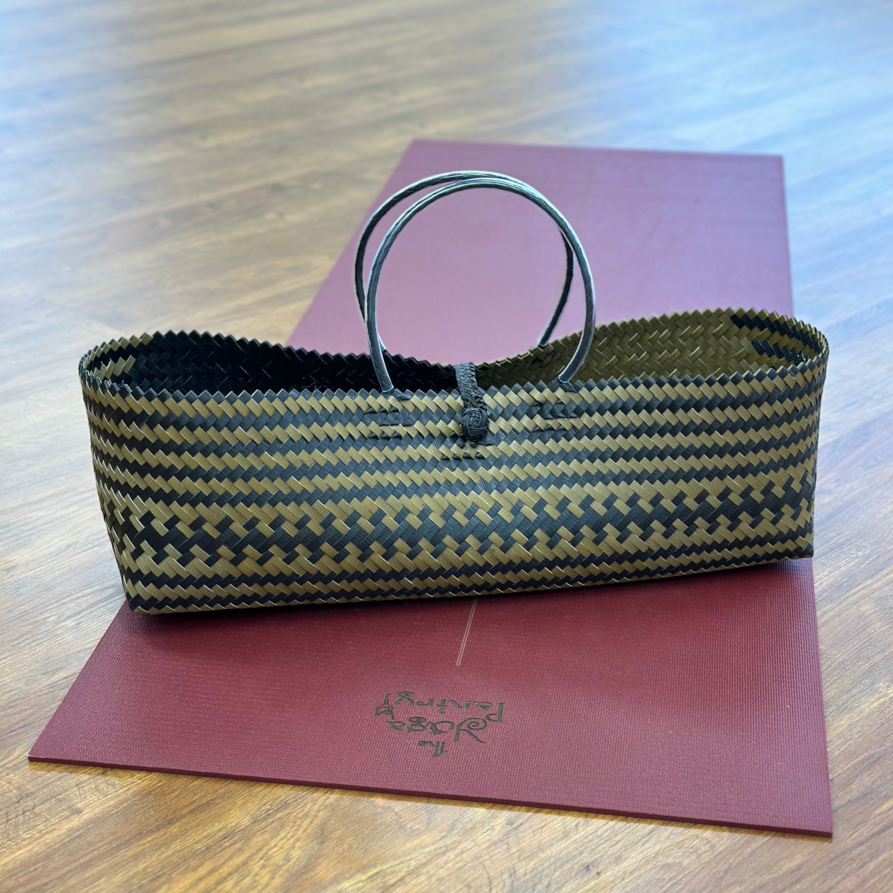 Black and Olive Yoga Bag