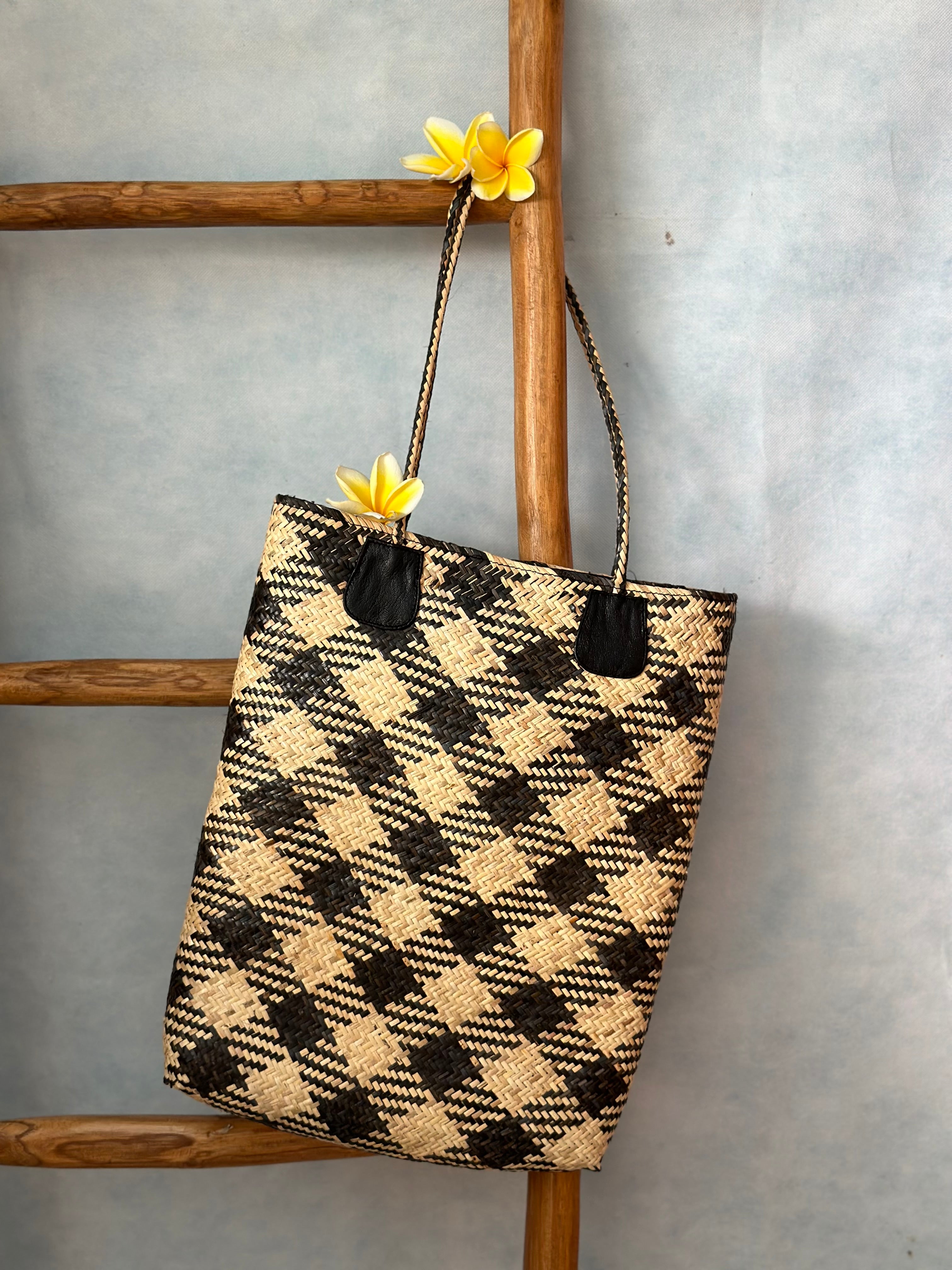 Rattan Slimline Tote