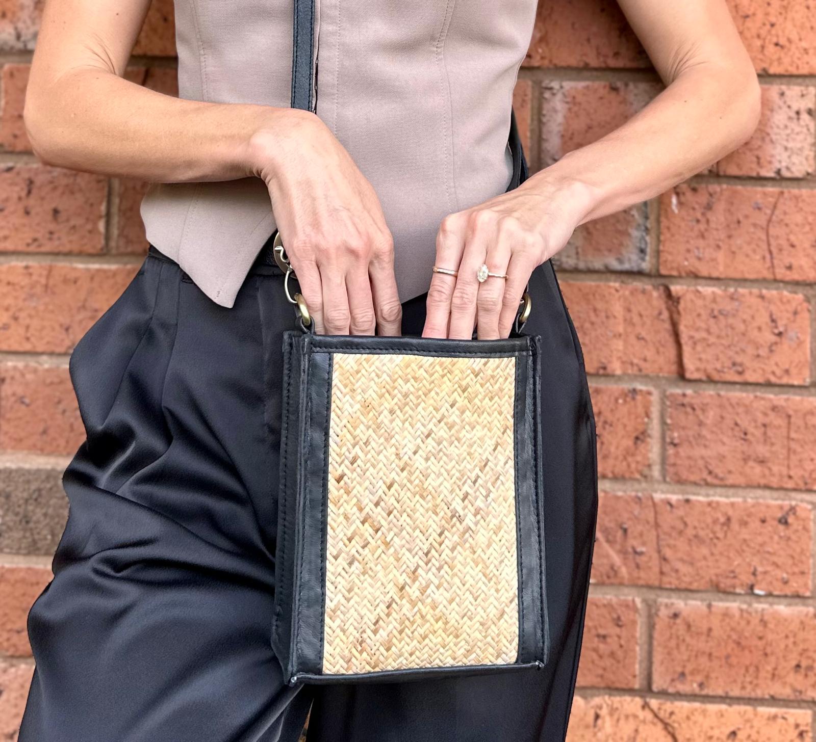 Rattan Lady Bag and Leather
