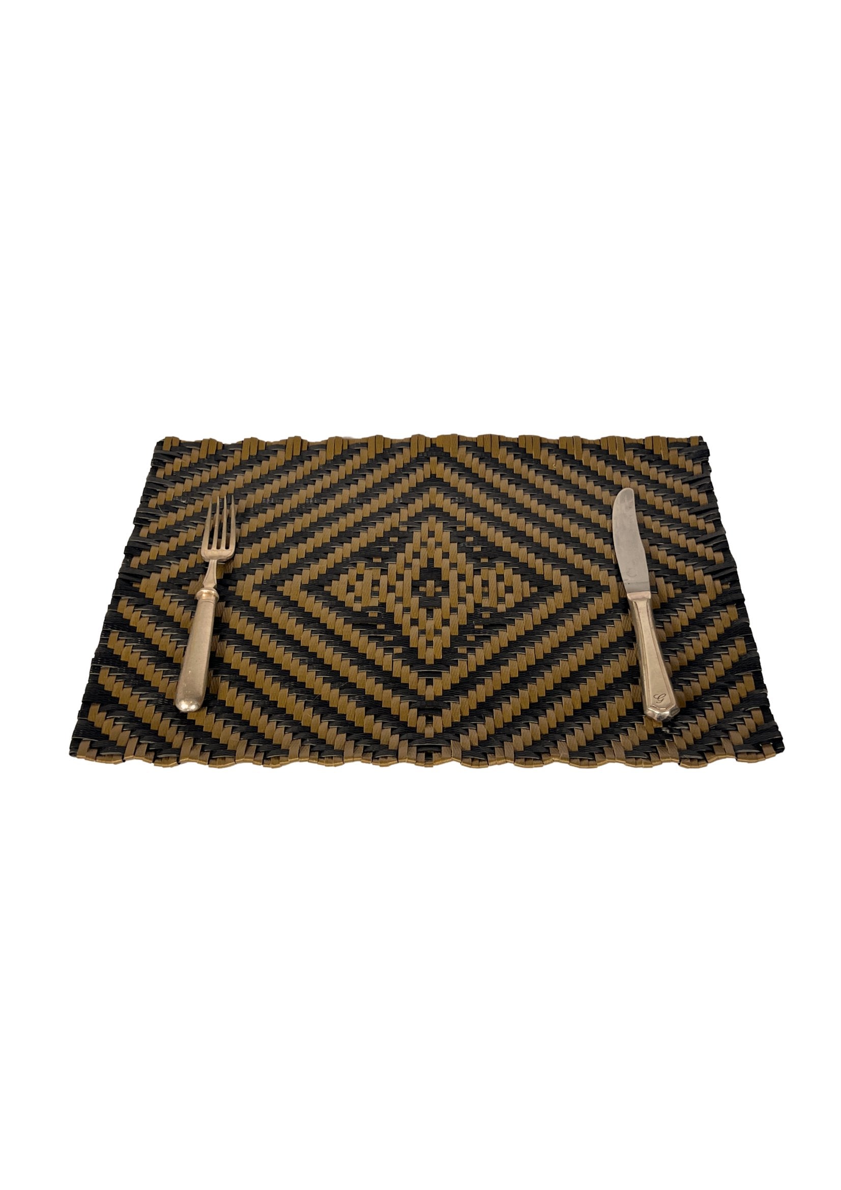 Pallet strapping placemat set of 4 woven by Guana