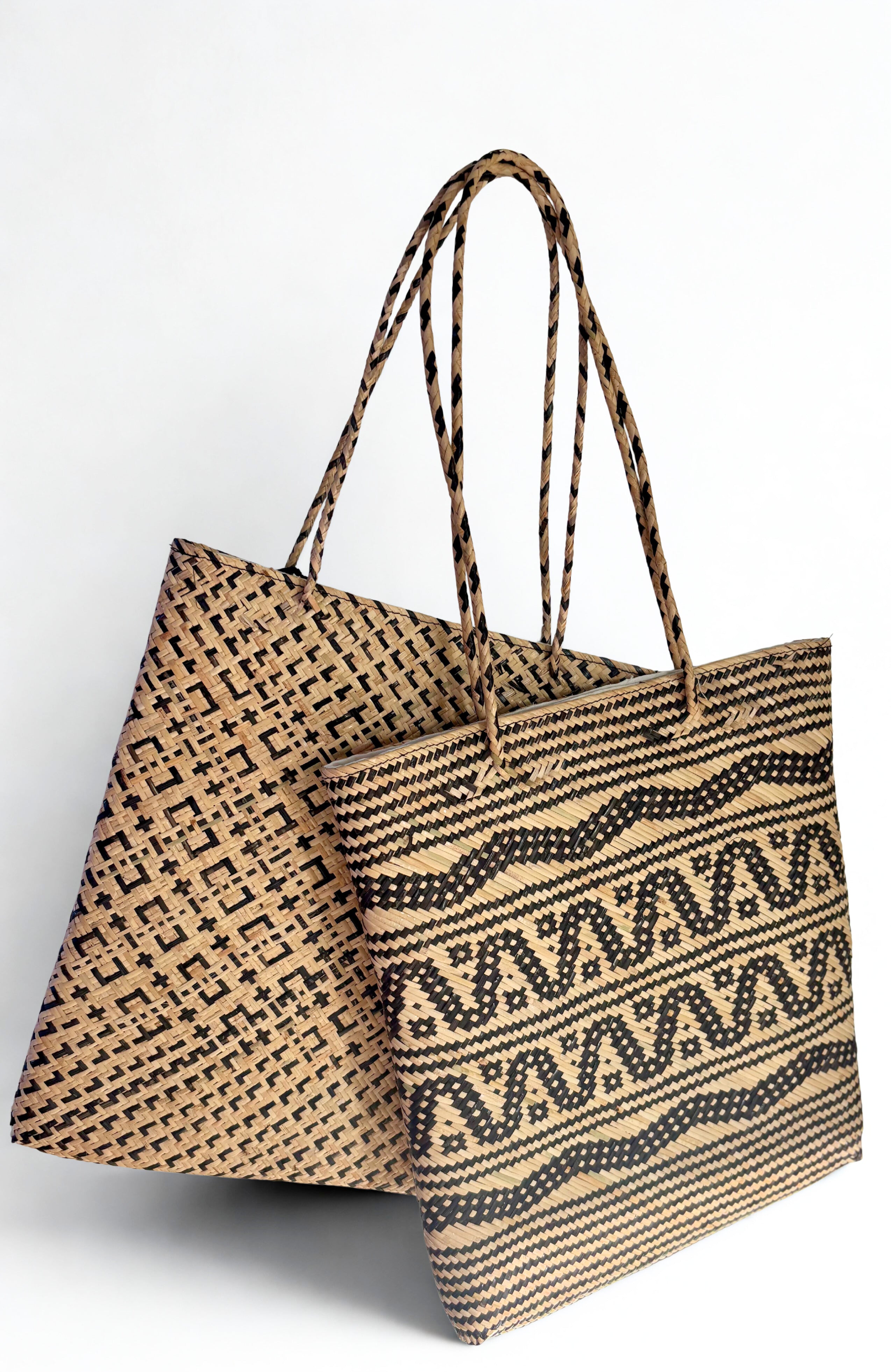Rattan Slimline Tote