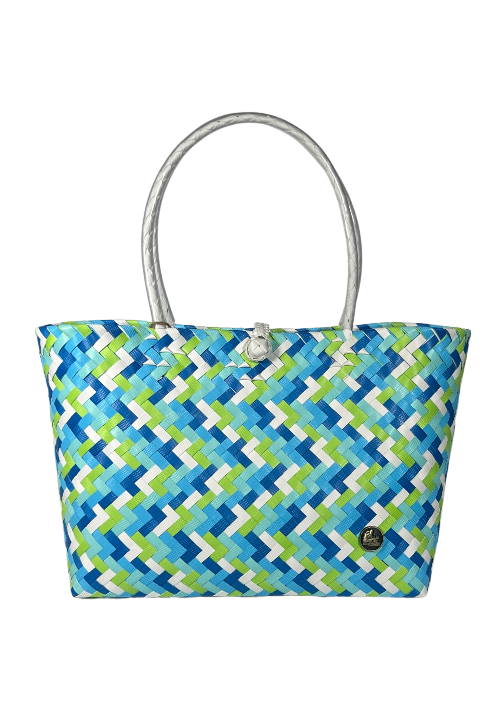 Pixel Blue Patterned Bag