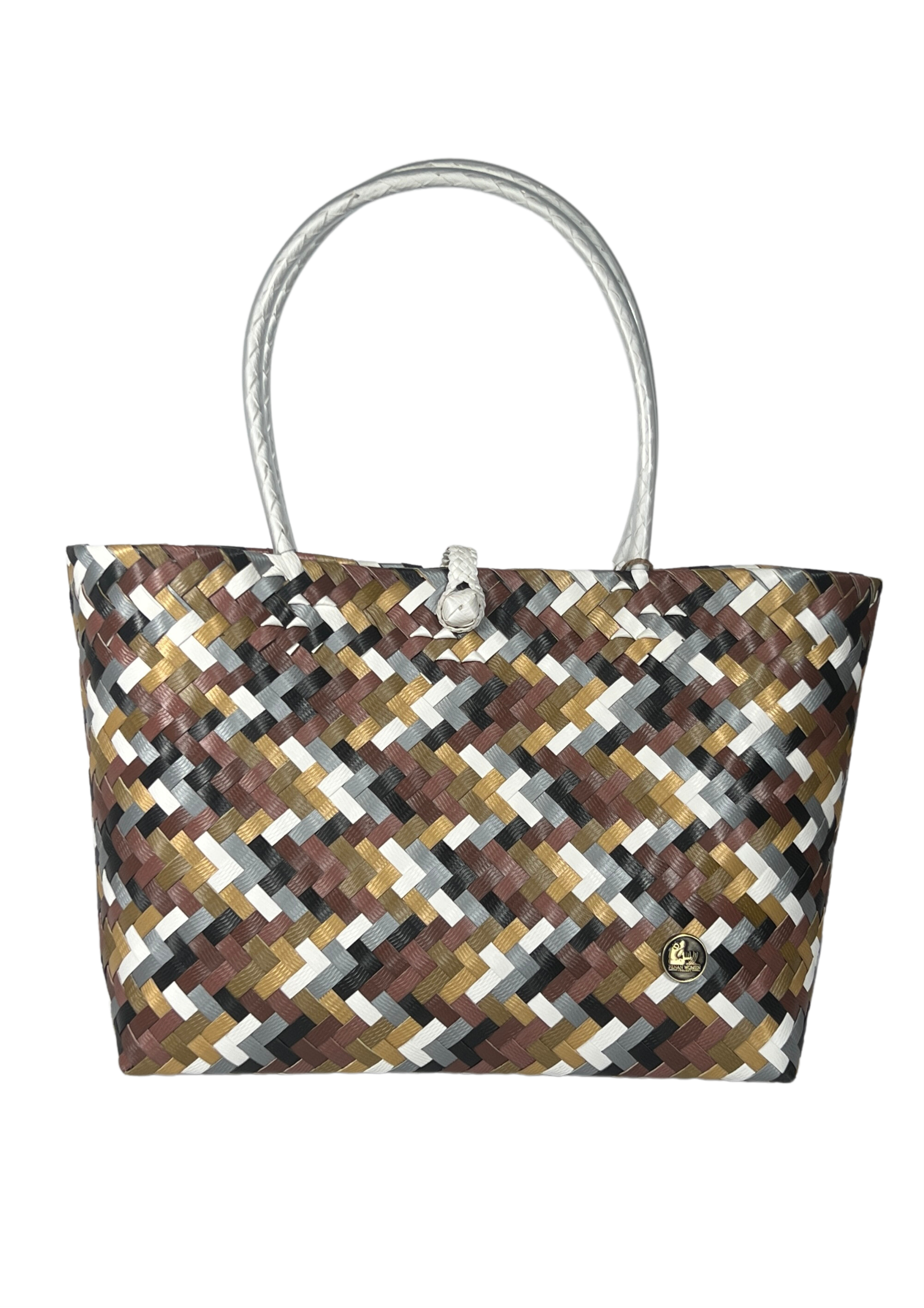 Pixel Precious Metals Patterned Bag