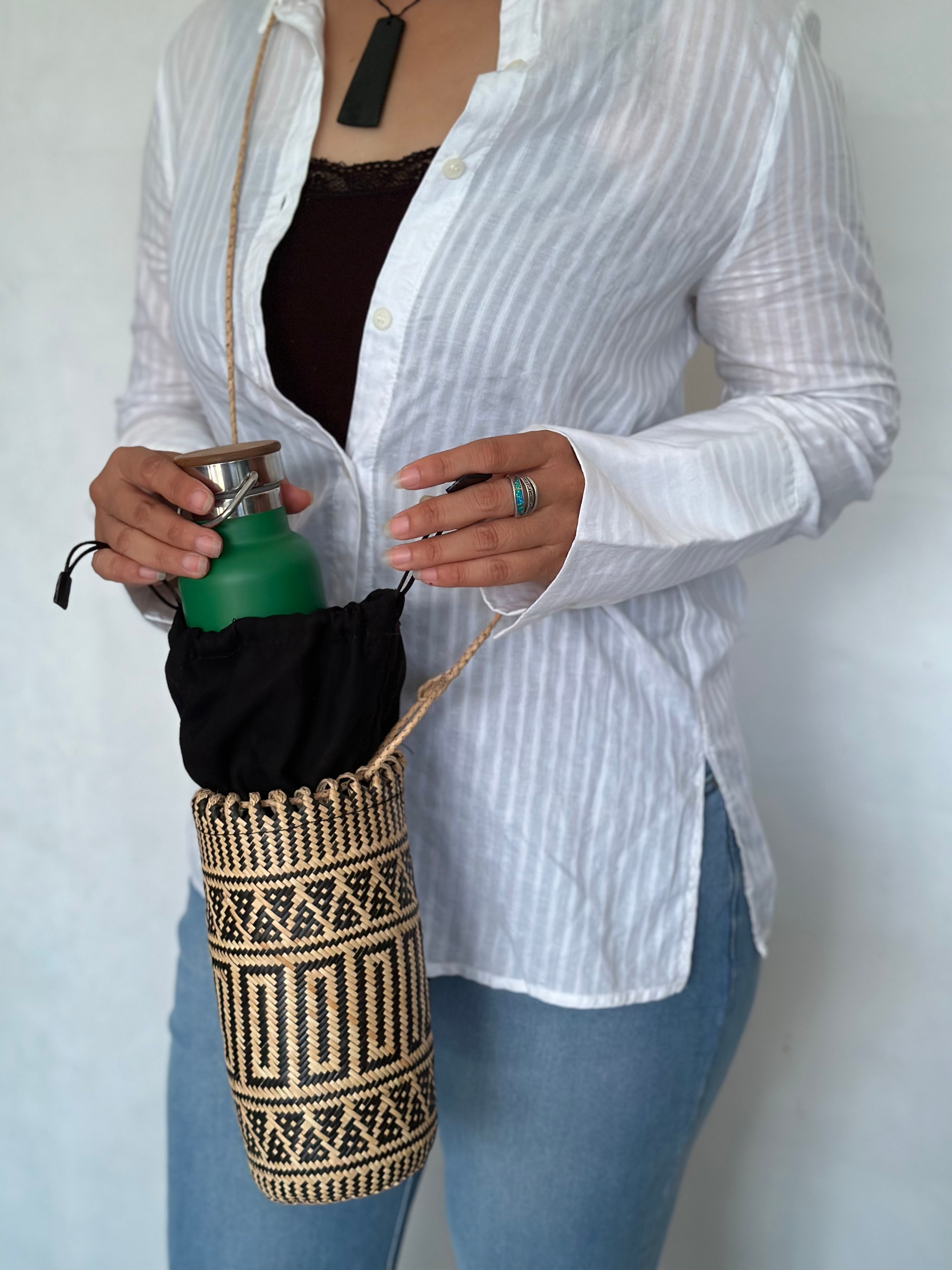 Rattan Bottle Bag