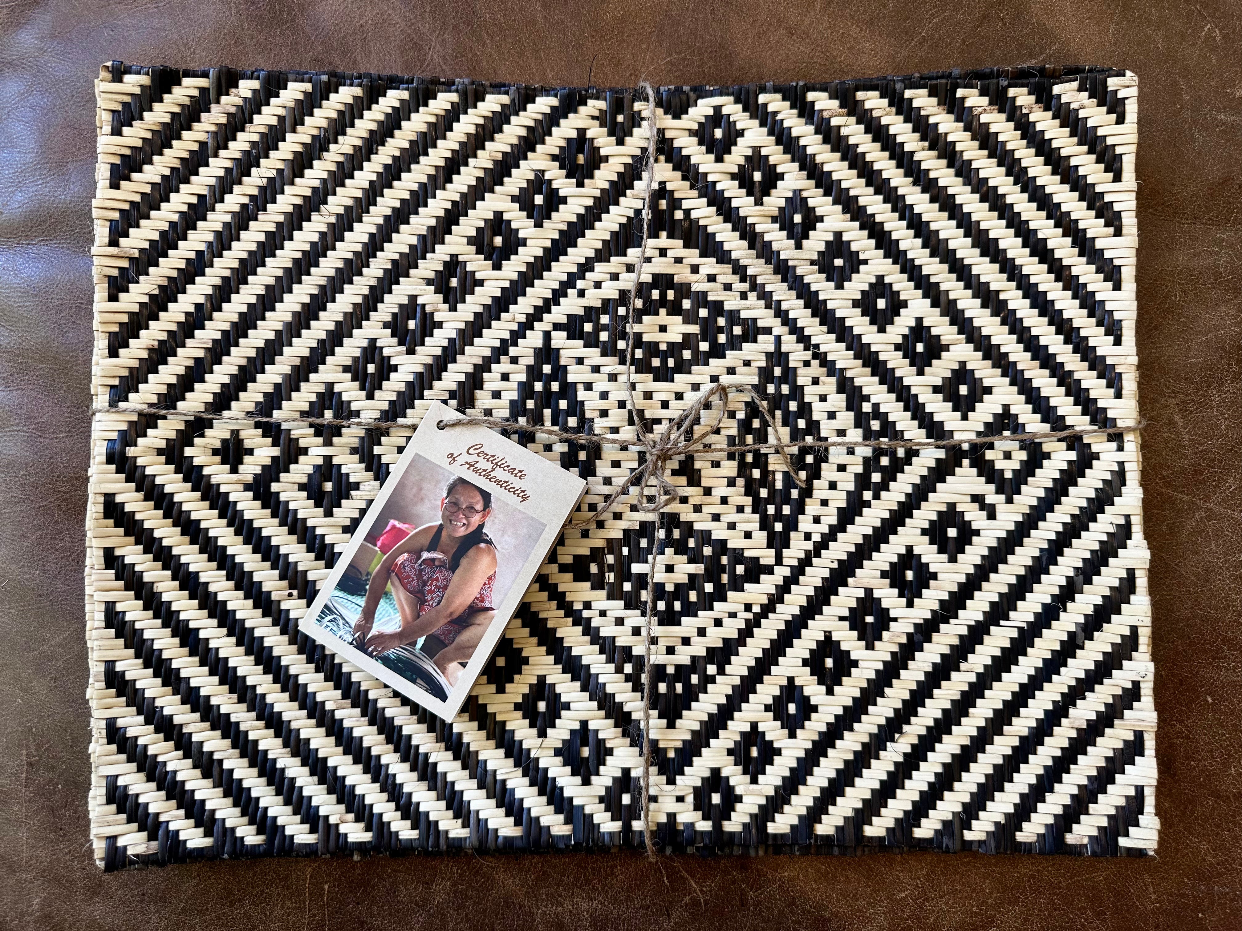 Rattan Placemat set of 4  woven by Kuta